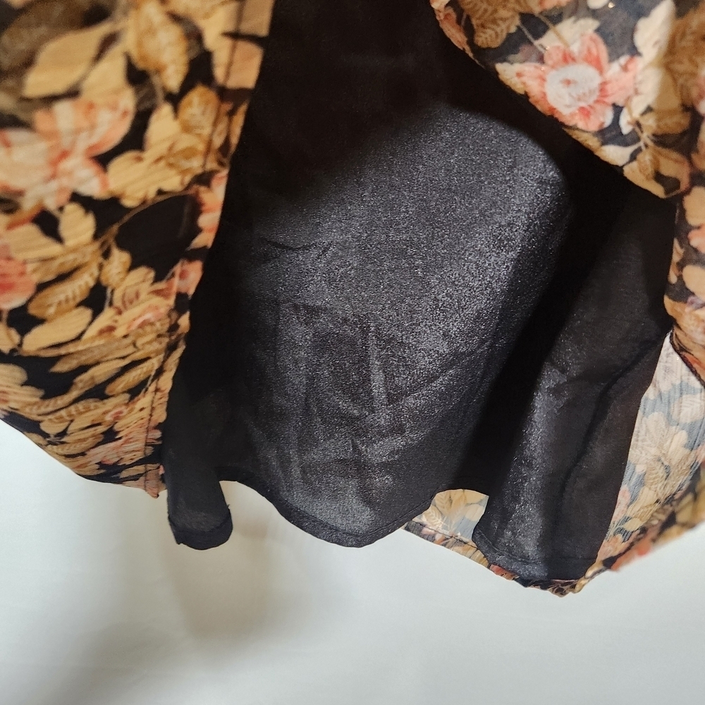Nasty Gal Black and Pink Floral Mini Dress - Picture 7 of 16